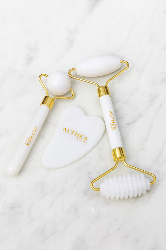 Althea White Crystal Facial Sculpting Set